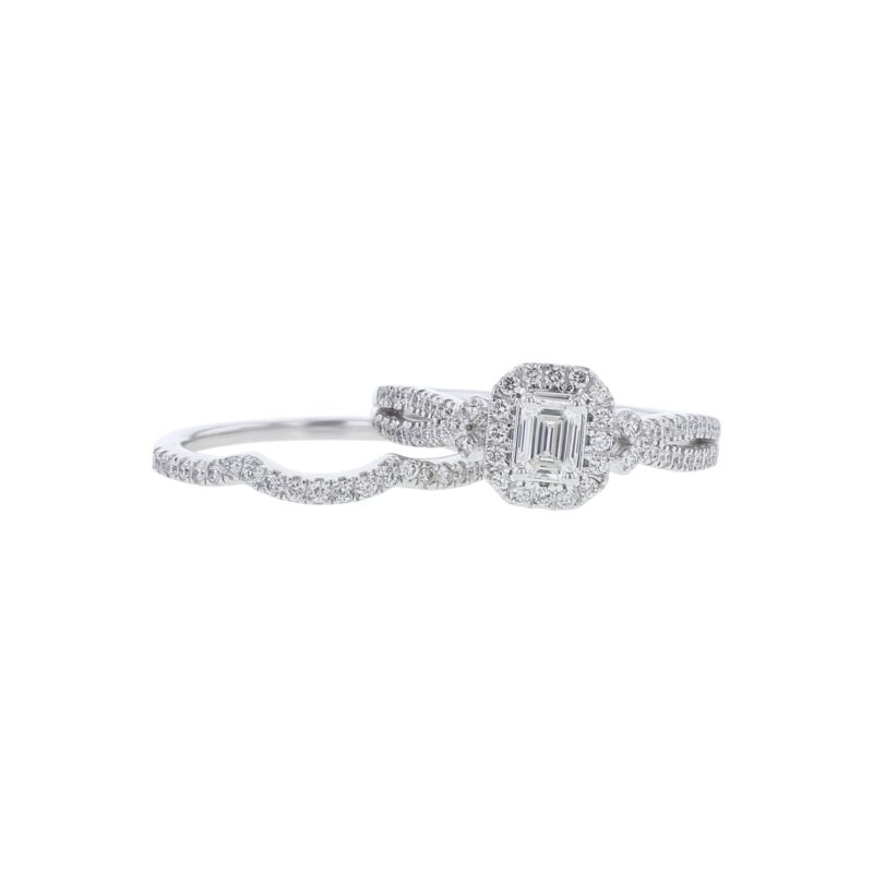 Aster Emerald Cut Ready for Love Diamond Engagement Ring - Image 4