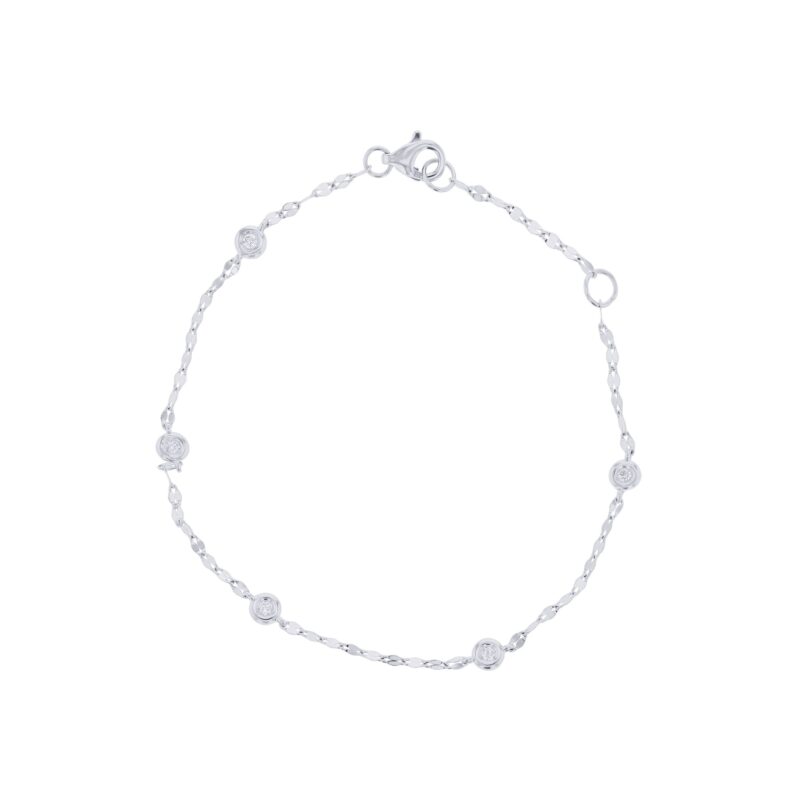 Bezel Station Diamond Bracelet - Image 5