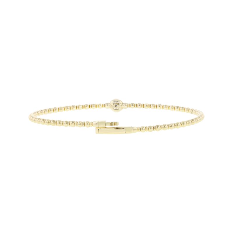 Bastet Bezel Diamond Bangle Bracelet - Image 3