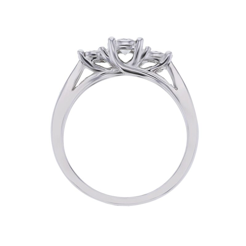 Channel Set Mirage Three Stone Ready for Love Diamond Engagement Ring 1/2ct - Image 2