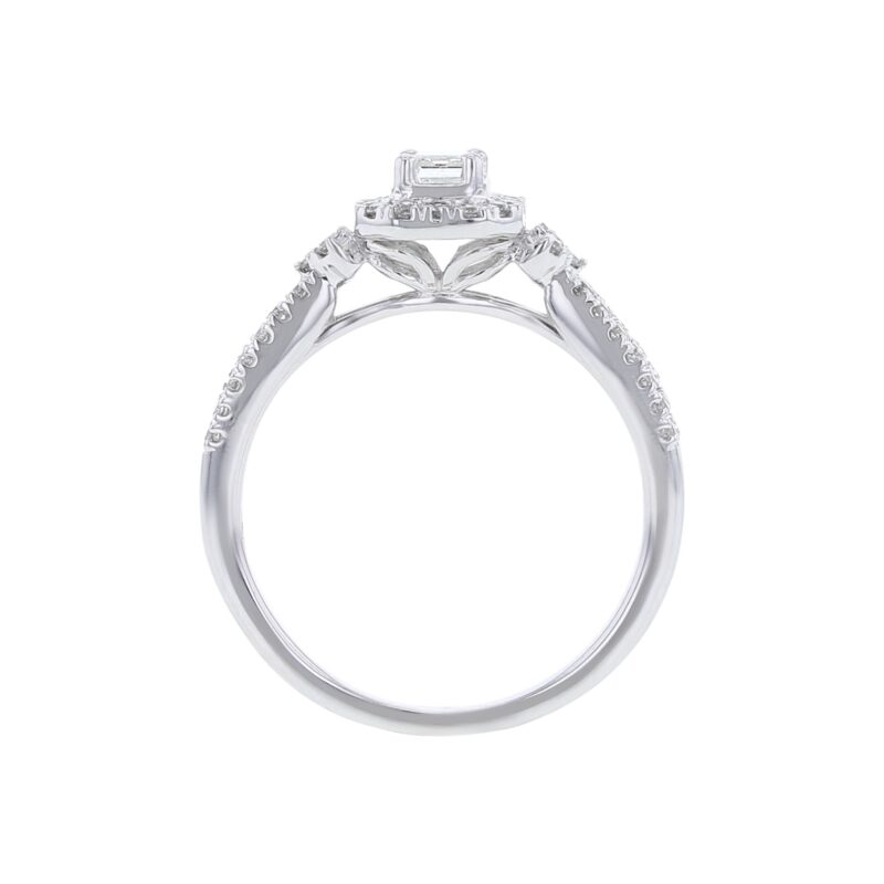 Aster Emerald Cut Ready for Love Diamond Engagement Ring - Image 3