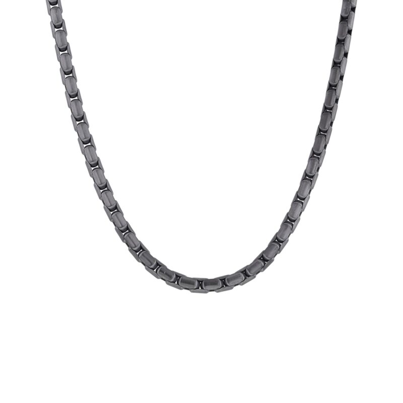 Benicio Stainless Steel Box Chain Necklace - Image 2