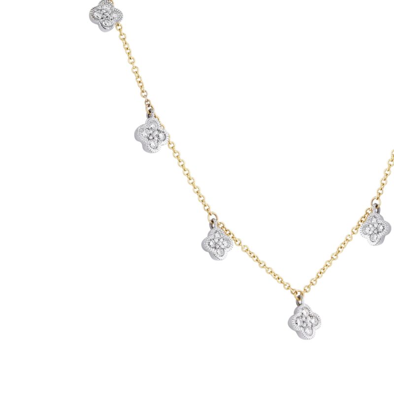 Cassidy Clover Station Diamond Necklace - Image 3